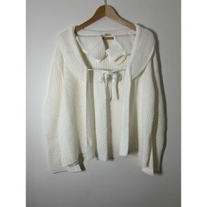 Ada Lingerie Vintage Cardigan Sweater Ivory and Matching Booties Made In Italy